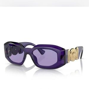 Versace Purple and Gold Women's Sunglasses